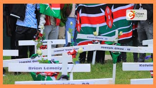 quotRuto must goquot Kenyan youth rock Uhuru Park in honour of victims killed by police during protests [upl. by Eimorej]