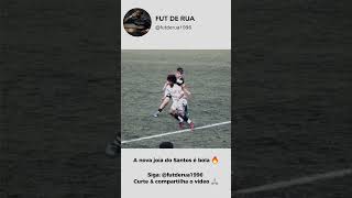 Kauan Basile nova jóia do Santos 🔥 futeboldebase futebolbrasileiro santosfc skills [upl. by Hgielram]