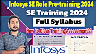 Infosys SE Role Exam Pattern amp Syllabus 🔥  Training Process  Infy Pretraining  Onboarding Update [upl. by Earezed]