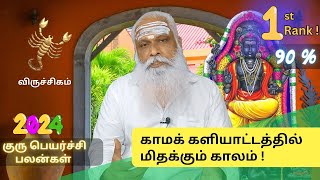 விருச்சிகம்  1st Rank  குருப்பெயர்ச்சி 2024  காமக் களியாட்டத்தில் மிதக்கும் காலம் [upl. by Phelps]