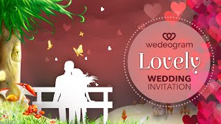 Lovely Wedding Invitation Video  Whatsapp Wedding Card  EInvites by WEDEOGRAM [upl. by Tutt]