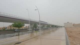 Raining in Riyadh riyadhMetro traininrain [upl. by Nad]