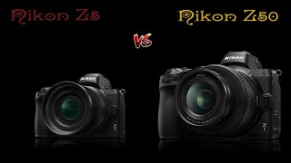 Nikon Z5 vs Nikon Z50 Небольшое сравнение этих двух камер [upl. by Leavelle229]