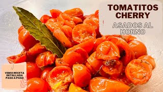 COMO CONFITAR TOMATITOS CHERRY EN UN PIS PAS  FACIL Y RÁPIDO [upl. by Kcirrek]