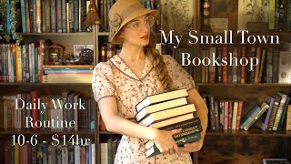 a day working at my rural bookshop  my routine as a bookseller [upl. by Assiluy]