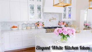 The Elegant Allure of White Kitchens with White Cabinets [upl. by Ennagrom]