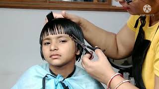 Round shape haircut 5 minute baby hair cut best for summer Rasna haircut babyhaircut Pummy B  W [upl. by Eanad798]