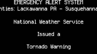 EAS NEPA Tornado Warning WITH ACTUAL NWS AUDIO [upl. by Lyrehc]