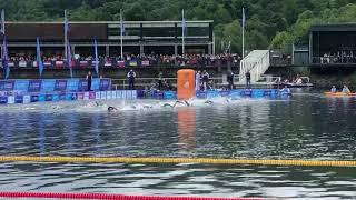 Départ du 5 km en eau libre à Glasgow 2018 [upl. by Swain]