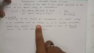 Transformer Utilization Factor in Half Wave Rectifier [upl. by Todd419]