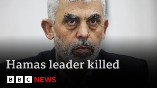 Video footage confirms Hamas leader Yahya Sinwar killed by Israeli forces  BBC News [upl. by Eveline]