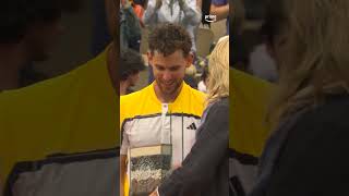 🥺🎾 Lhommage de RolandGarros à Dominic Thiem [upl. by Okeim114]