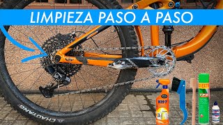 Cómo Limpiar la Transmisión de la Bicicleta Fácilmente 🧽  Mantenimiento Básico MTB 1 [upl. by Plante]