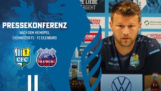 Chemnitzer FC  Pressekonferenz nach dem Heimspiel gegen FC Eilenburg [upl. by Quintus189]