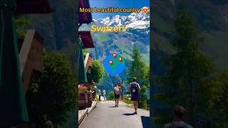 Most beautiful country 😍🔥 switzerland facts factshorts shorts [upl. by Truscott376]