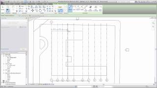 Autodesk Revit Architecture Adding Grid Lines [upl. by Naleag245]