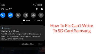 How To Fix Cant Write to SD Card Samsung Phone Problem  System UI Cant Write To SD Card Android [upl. by Eugeniusz]