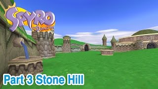 Spyro the Dragon  Part 3 Stone Hill  HD PS1 Widescreen Hack [upl. by Yasmine617]