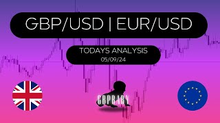 Todays Analysis amp Forecast  GBPUSD EURUSD  050924 [upl. by Eimat]