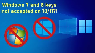 Microsoft no longer accepting Windows 78 keys for 1011 activation [upl. by Kaspar]