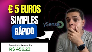 NOVO Ysense Pagando Em Euros No PayPal Muito FÁCIL [upl. by Eatnwahs]