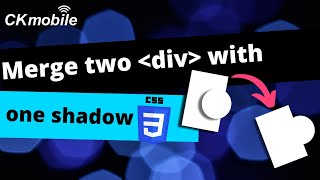 CSS How to merge two divs with one shadow [upl. by Salvadore]