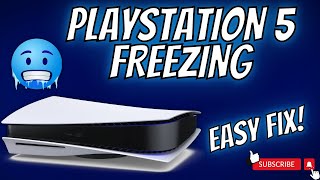 PLAYSTATION 5 FREEZING  EASY FIX October 2024 [upl. by Purity]