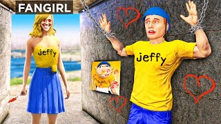 Jeffy Was KIDNAPPED By A CRAZY FAN GIRL in GTA 5 [upl. by Leakcim]