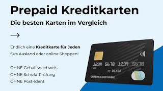 BESTE PREPAID KREDITKARTEN 2023  Kreditkarte Prepaid Vergleich und Testsieger Empfehlung [upl. by Assillem]