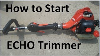 How to Easily Start an Echo SRM 225 Weed Eater [upl. by Hebel]