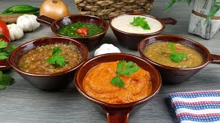 خمس صلصات يمنيه سهله لو عرفتها مستحيل تستغني عنها  Top 5 Easy Yemeni Salsa Recipes [upl. by Christin]