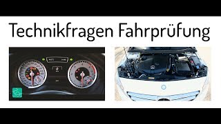 Technikfragen praktische Führerscheinprüfung  Sicherheitskontrolle Klasse B  Fahrprüfung [upl. by Irrem]