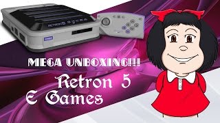 Unboxing Retron 5 e Jogos [upl. by Adiaroz]