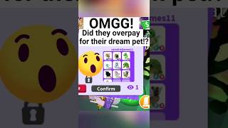 DID THEY OVERPAY FOR THEIR DREAM PET shorts adoptme roblox adoptmetrades [upl. by Yves]