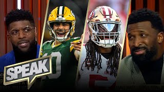 49ers vs Packers any chance Green Bay causes an upset  NFL  SPEAK [upl. by Oriane919]