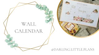 Wall Calendar Plan with Me [upl. by Ancel]