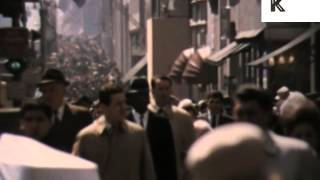 1960s New York Manhattan Busy Streets Colour Archive Footage [upl. by Akciret]