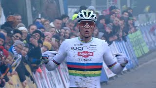 GP Sven Nys Mathieu van der Poel oppermachtig in Baal highlights [upl. by Nosna]