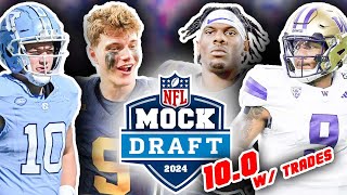 2024 NFL First Round Mock Draft For All 32 Picks 100 Preparing for the Draft [upl. by Maia]