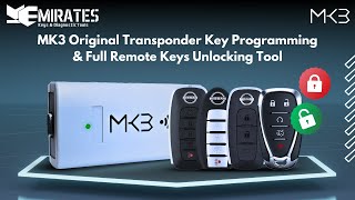 MK3 Original Transponder Key Programming amp Full Remote Keys Unlocking Tool [upl. by Kere]