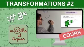 LE COURS  Les transformations Partie 2 Homothéties  Troisième [upl. by Garling]