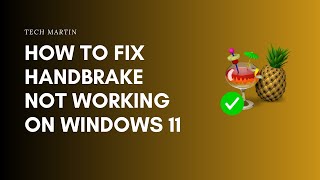 How to Fix HandBrake Not Working on Windows 11 [upl. by Hartmunn370]