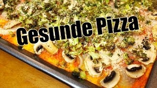 Gesunde Pizza  Glutenfrei Low Fat Salzfrei amp Vegan Rezept VEGAN [upl. by Anait]