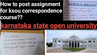 How to post assignment for ksou correspondence course How to write assignment [upl. by Ttayh510]