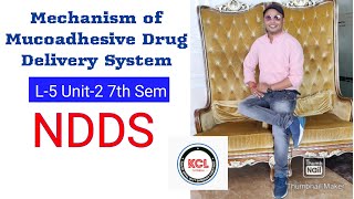 Mechanism amp Stages of Mucoadhessive Drug Delivery System  L5 Unit2 7th Sem  NDDS BPharm [upl. by Inaffit]