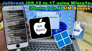 Jailbreak  SIM Bypass iPhone 6 to X  Windows Method  2024 [upl. by Teeter]