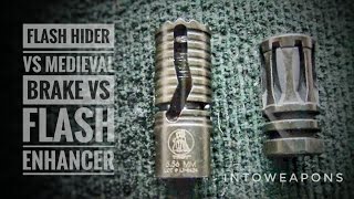 AR15 Muzzle Brake vs Flash Hider vs Flash Enhancer [upl. by Ilrak861]