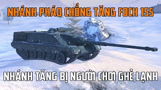 Nhánh pháo chống tăng Foch 155  WoT Blitz [upl. by Etnoel]