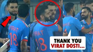 KL Rahul happy after Naveen ul Haq and Virat Kohli Friendship when both hug each other [upl. by Elamrej]