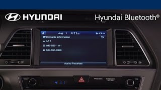 Making a Call Using the Multimedia System with Navigation  Hyundai Bluetooth [upl. by Araet]